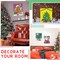 10 Pcs Christmas Pre Drawn Canvas for Painting 7.87 x 9.84 Inch